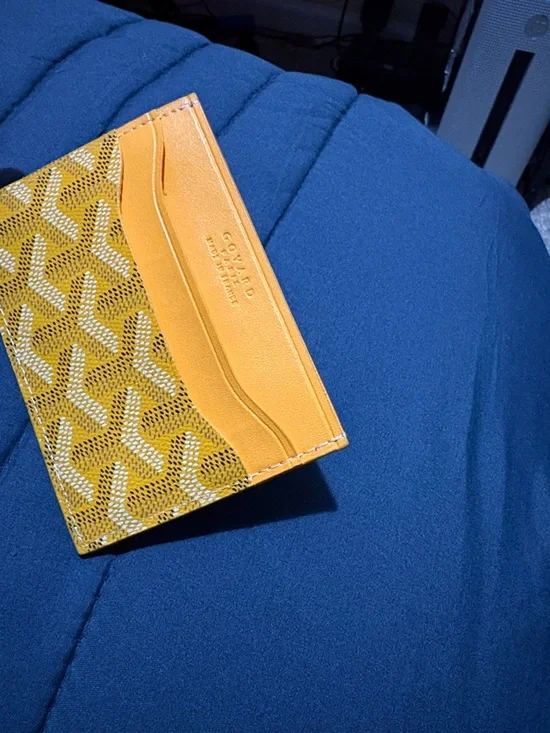Goyard Yellow-Orange Card Sleeve - Picture 5 of 5